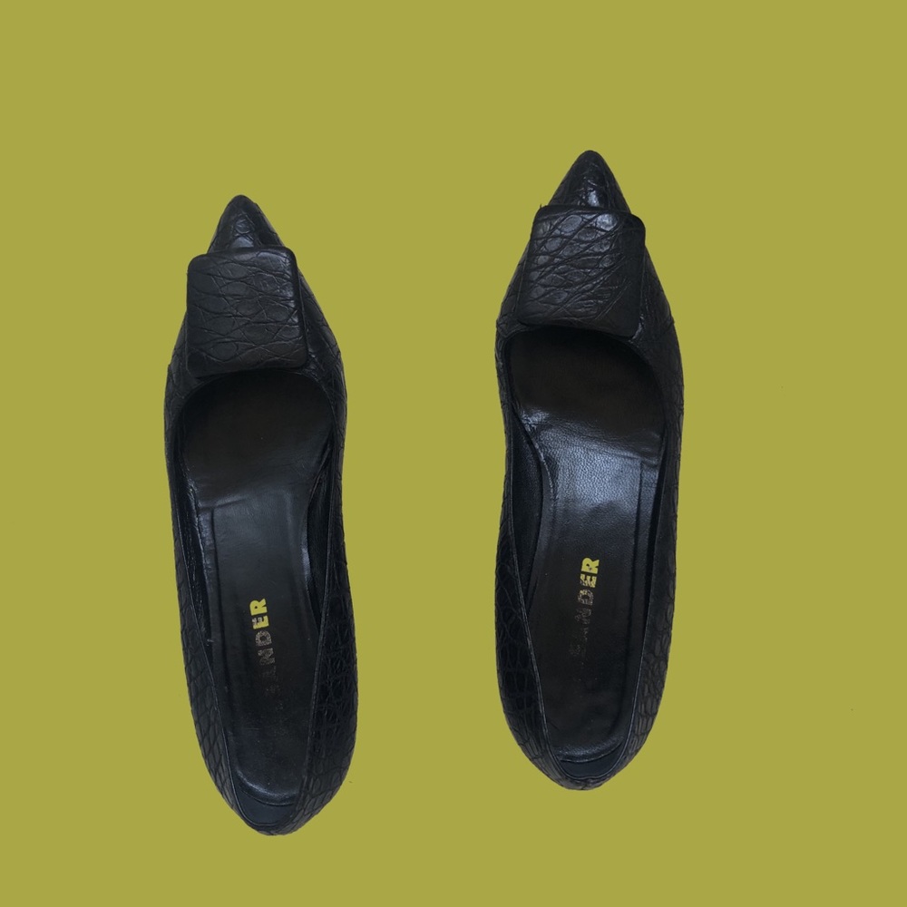 Vintage Jil Sander Italian leather flats